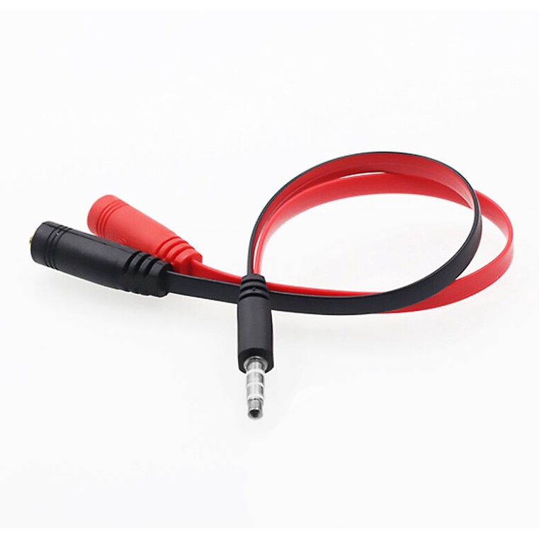 Cáp chia Audio 3.5mm ra mic và loa