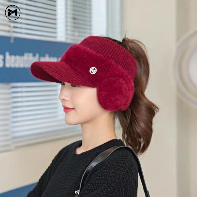 Mũ Len Dày Dặn Giữ Ấm Tai Phong Cách Hàn Quốc Thời Trang Mới 2022