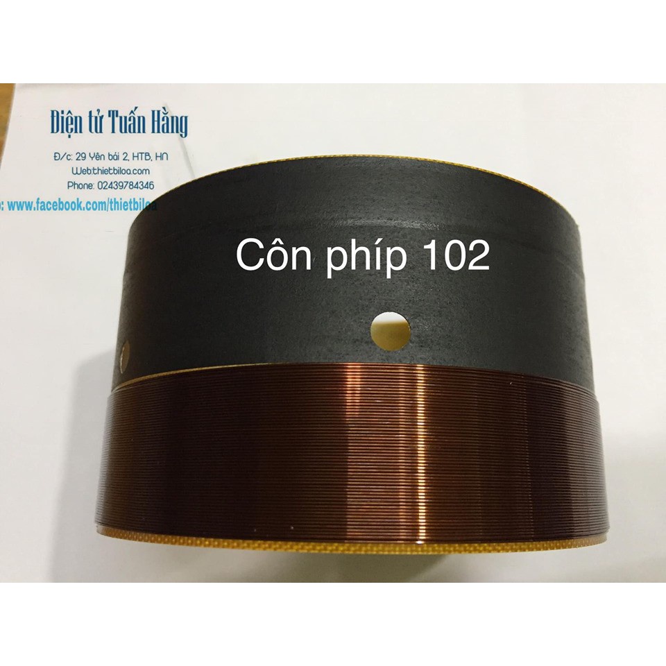 coil (côn) loa bass 102 2 lớp ,-Linh kiện thay thế sửa chữa loa