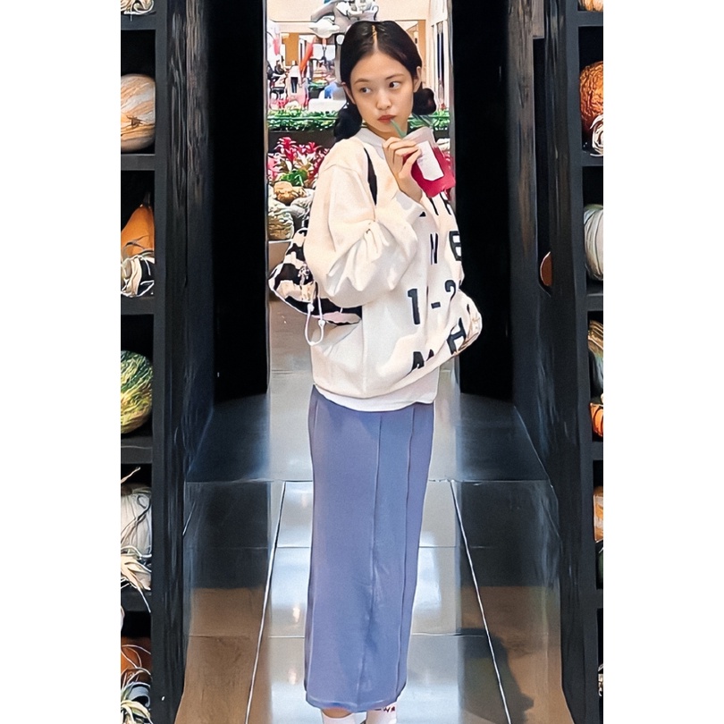 ÁO SWEATER TRẮNG NIEEH GIỐNG JENNIE BLACKPINK