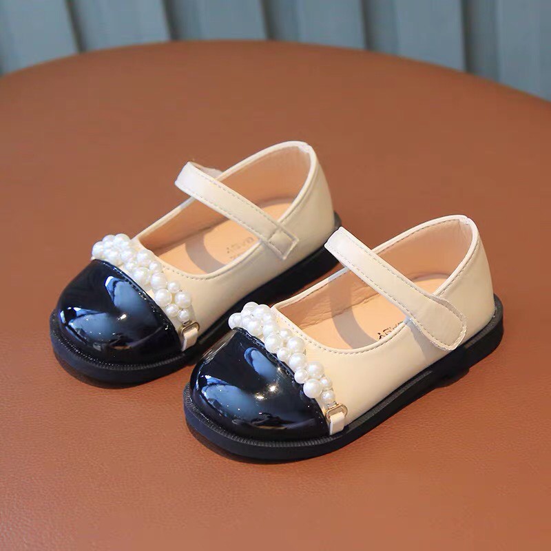 Giày búp bê đính ngọc sang chảnh cho bé gái  - giày đế bệt phong cách vintage mary jane cho bé (sz21-sz30) v763