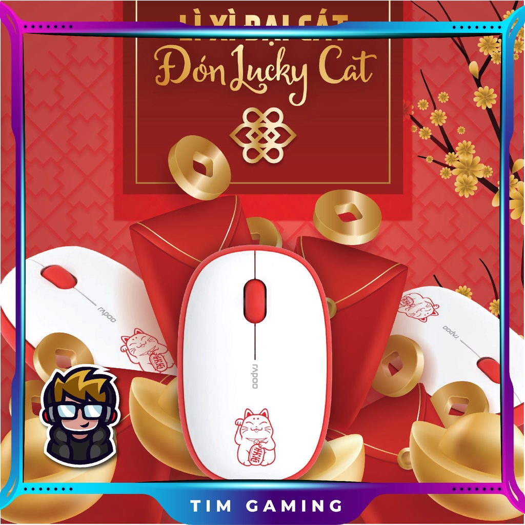 Chuột Bluetooth Silent Rapoo M650 Lucky Cat
