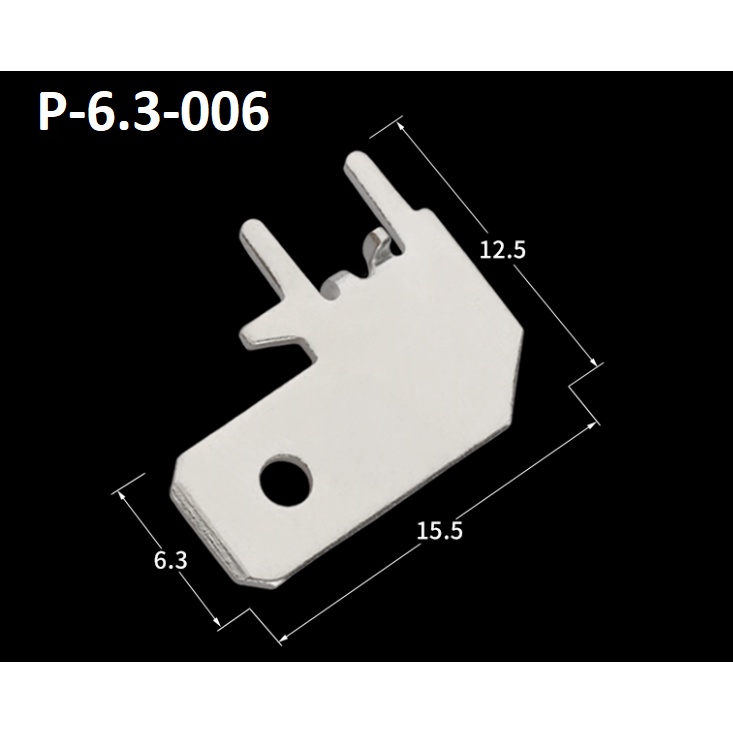 Combo 5 cái Đầu cos hàn bảng mạch PCB 6.3mm dày 0.8mm các loại (Click vào phân loại để xem hình của sp)