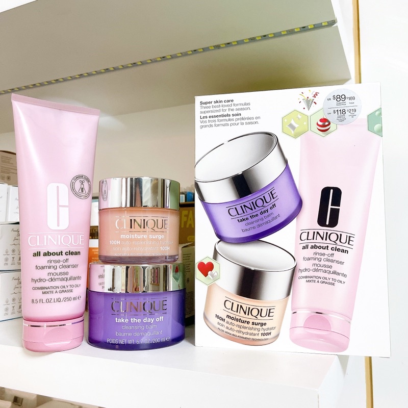 Set dưỡng da ba bước Clinique Jumbo Size phiên bản holiday cuối 2022
