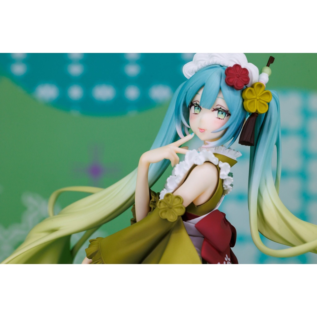 Mô Hình Anime Hatsune Miku Furyu chính hãng - Exceed Creative Figure - Sweet Sweets - Matcha Parfait, Figure Nhật Bản