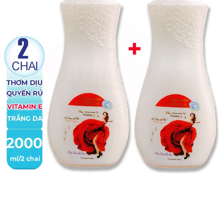 Combo 02 Chai x 1000ml _ Sữa tắm thơm trắng da Salome 1000ml
