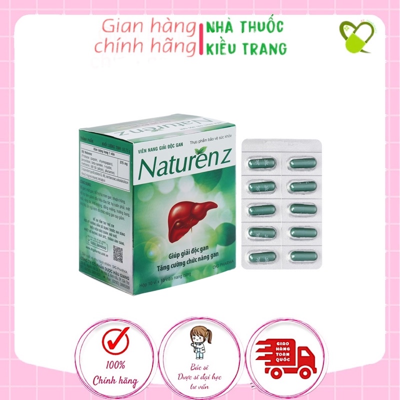 Naturen Z hỗ trợ giải độc, tăng cường chức năng gan hộp 100 viên