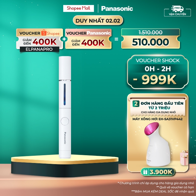 Máy xịt diệt khuẩn cầm tay không cồn Panasonic DL-SP006VN-W – Diệt khuẩn 99.99% - An toàn cho da, không kích ứng