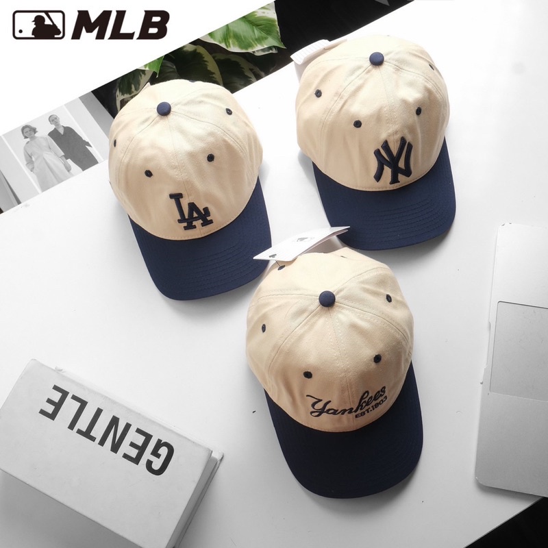 Mũ MLB phối nâu xanh hot trend