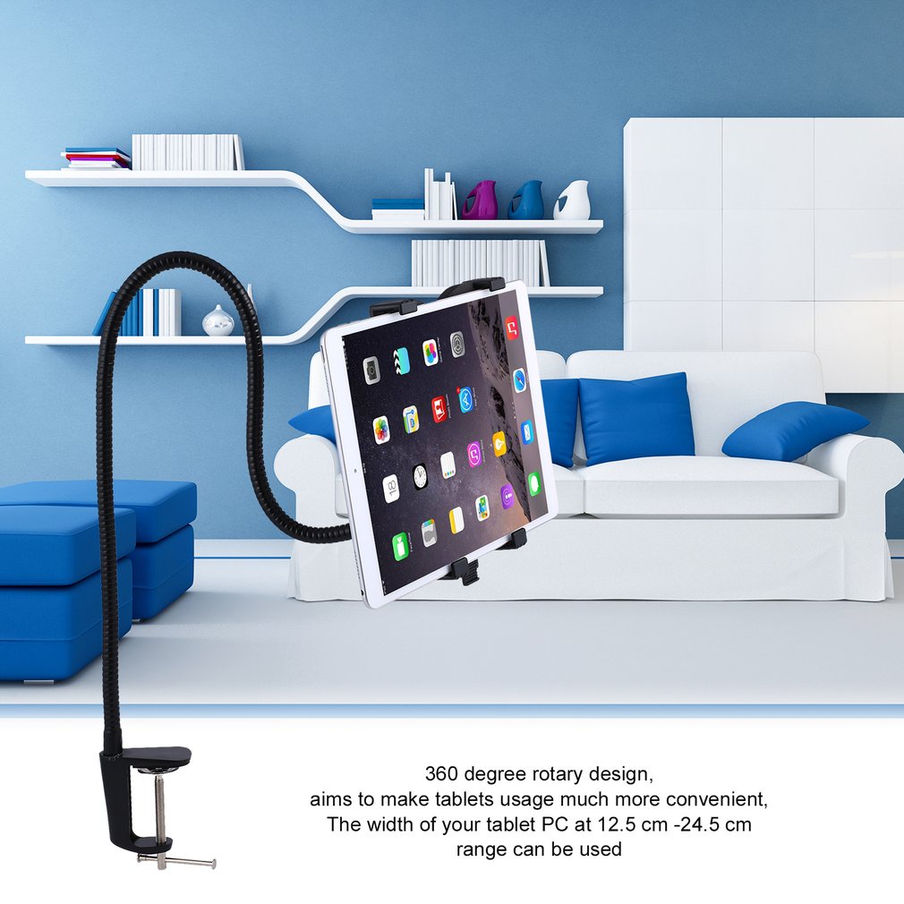 【10.10】 Gooseneck 360 Lazy Bed Desk Stand Holder Mount For iPad 2 3 4 Air Mini Tablet