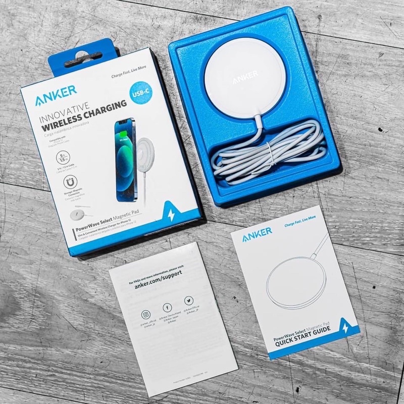Sạc không dây Magnetic ANKER A2565 Công suất 10W.New chính hãng