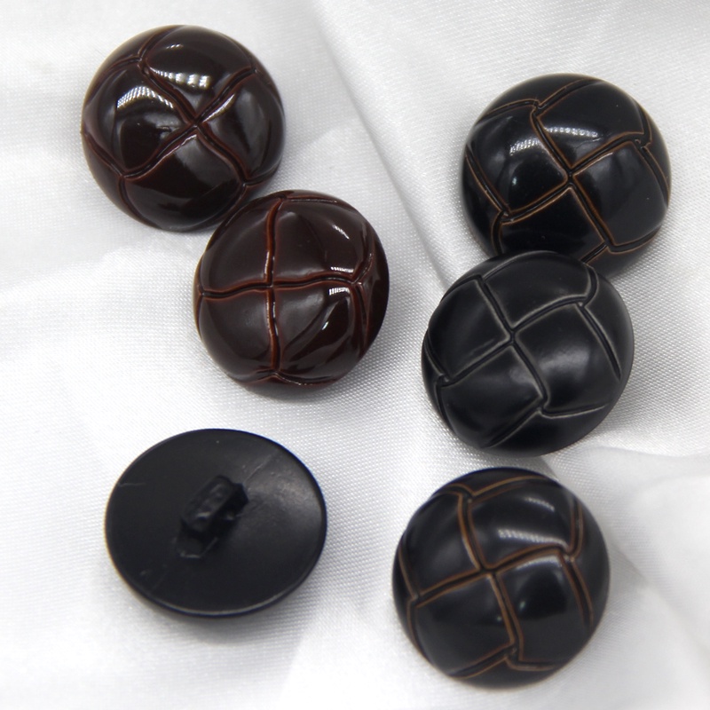 Nút Áo Khoác Giả Da Phong Cách Vintage 15 / 18 / 20 / 23 / 25mm