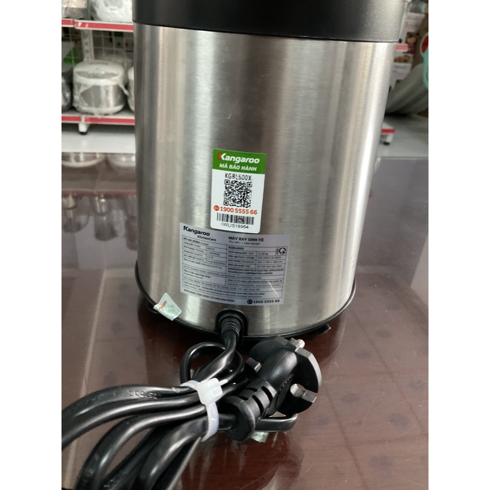Máy xay sinh tố Kangaroo KGBL600X cối thủy tinh 600w - Hàng trưng bày