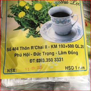 Trà bồ công anh túi lọc, lá bồ công anh nguyên chất 72 túi lọc sản Đà Lạt Combo2 gói