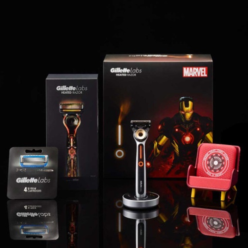 Dao Cạo Râu Gillette Labs Heated Laser Iron Man Edition