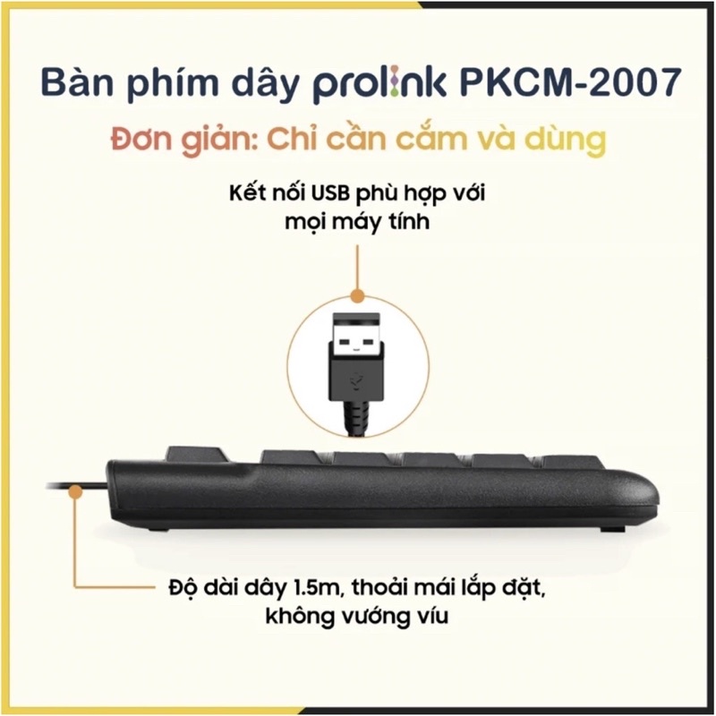 Bàn phím Prolink PKCM-2007
