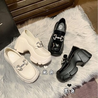 [⚡Sẵn🔥] GIÀY LƯỜI OXFORD NỮ ĐẾ CAO 7CM