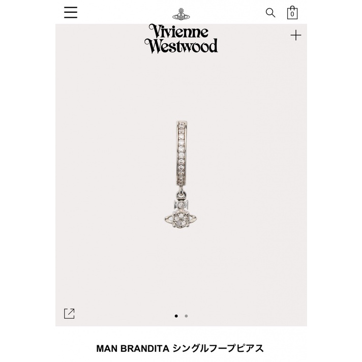 Westwood Khuyên Tai Bạc Zirconium Phong Cách Retro / Bông Tai Đơn Giản Cho Nữ
