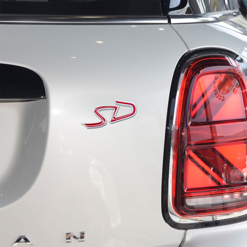 Miếng Dán Logo Chữ S 3D Bằng Kim Loại Trang Trí Xe Hơi MINI Cooper S R60 R56 R57 R58 R60 F55 F56 Countryman