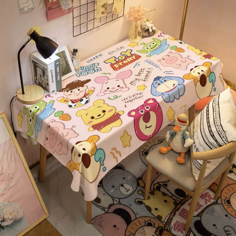 Khăn Trải Bàn In Họa Tiết Hoạt Hình Disney Đáng Yêu Trang Trí Phòng Bé Gái