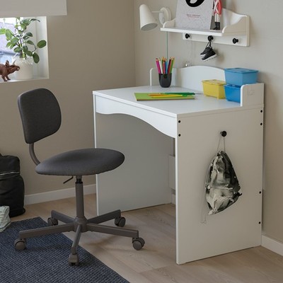 LOUISE, Bàn làm việc, bàn học đơn giản DEK_024, 93x51x88cm, bàn gỗ Scandi Home