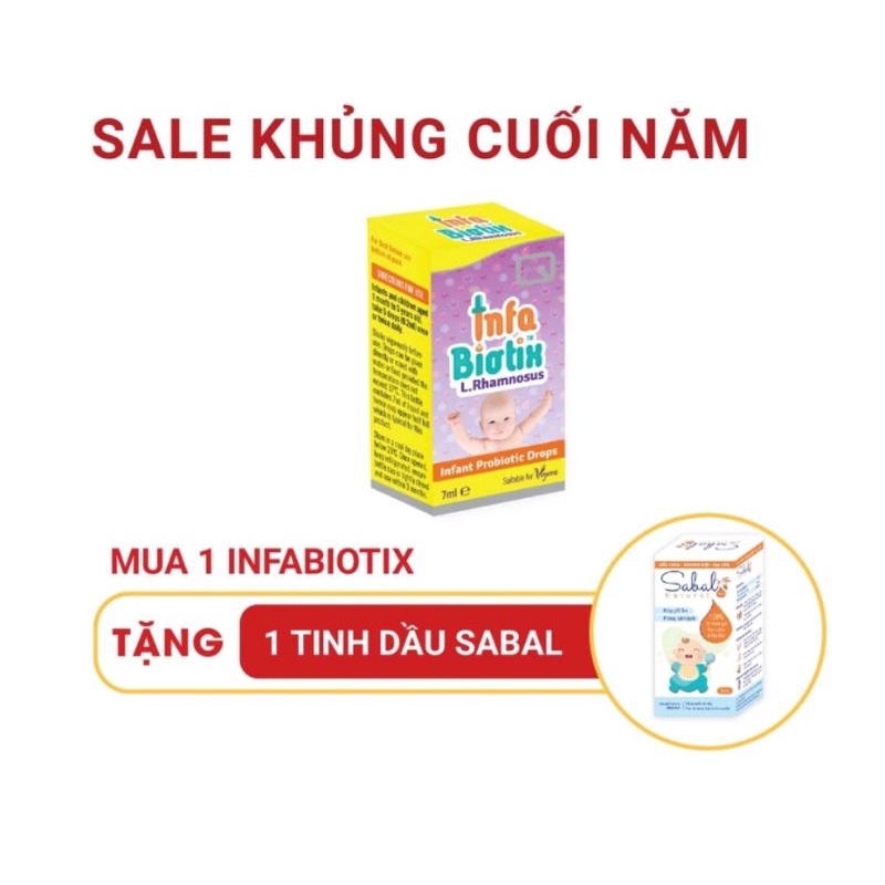 Infa biotix ( InfaBiotix) Men vi sinh chuyên biệt lọ 7ml Nhập khẩu Châu Âu