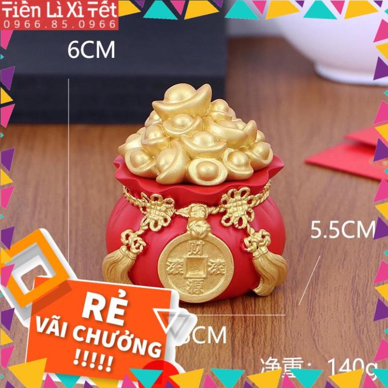 Hũ đựng gạo muối nước thần tài chum chiêu tài tộc may mắn trang trí ban thờ thần tài