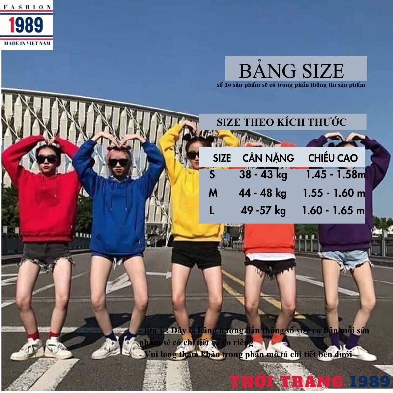 Áo nỉ nữ phom rộng dấu quần ,hoodie cực xinh ,áo thun nữ trơn 1 mầu -PHƯƠNG 1988 | BigBuy360 - bigbuy360.vn