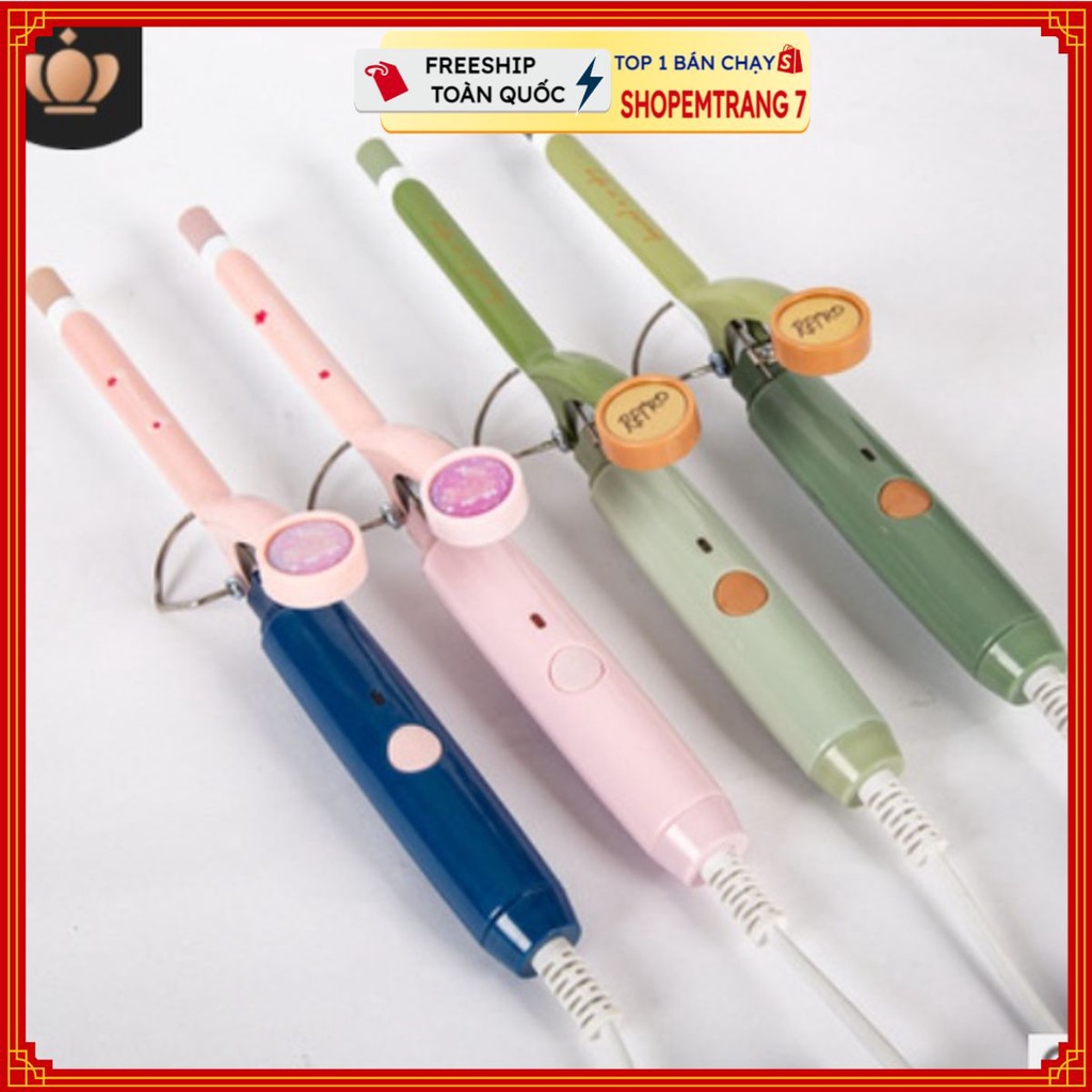 Máy kẹp uốn tóc xoăn 9mm tiện lợi dành cho cả nam và nữ