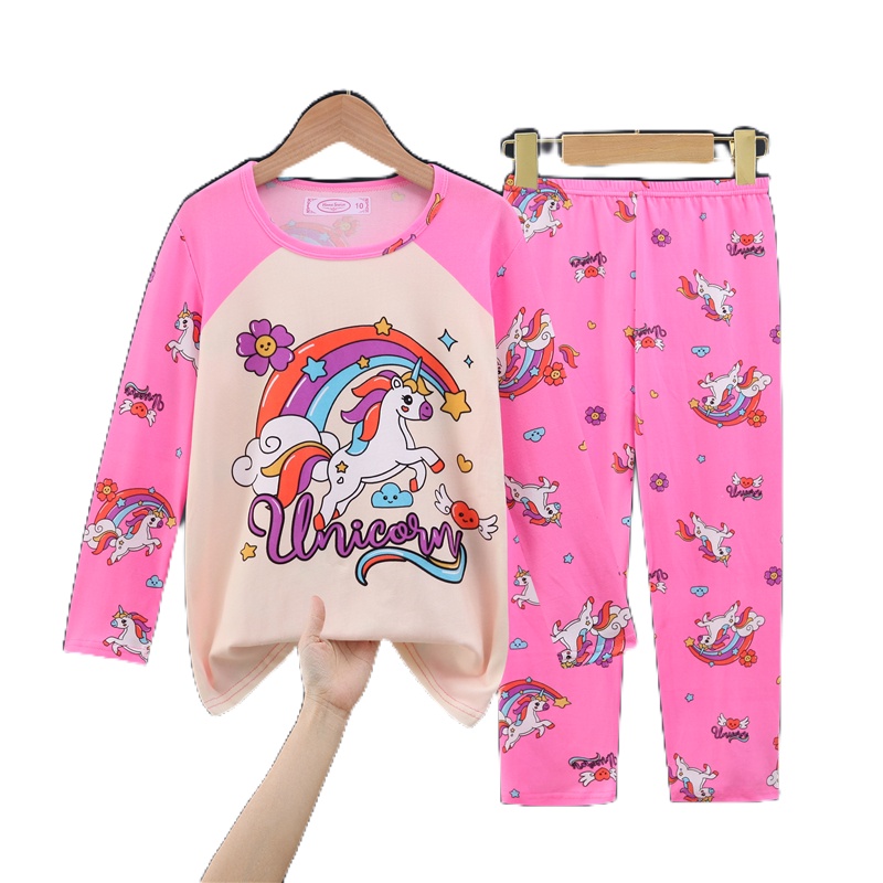 Mới Đồ Ngủ Tay Dài Thiết Kế Dễ Thương Cho Bé Gái