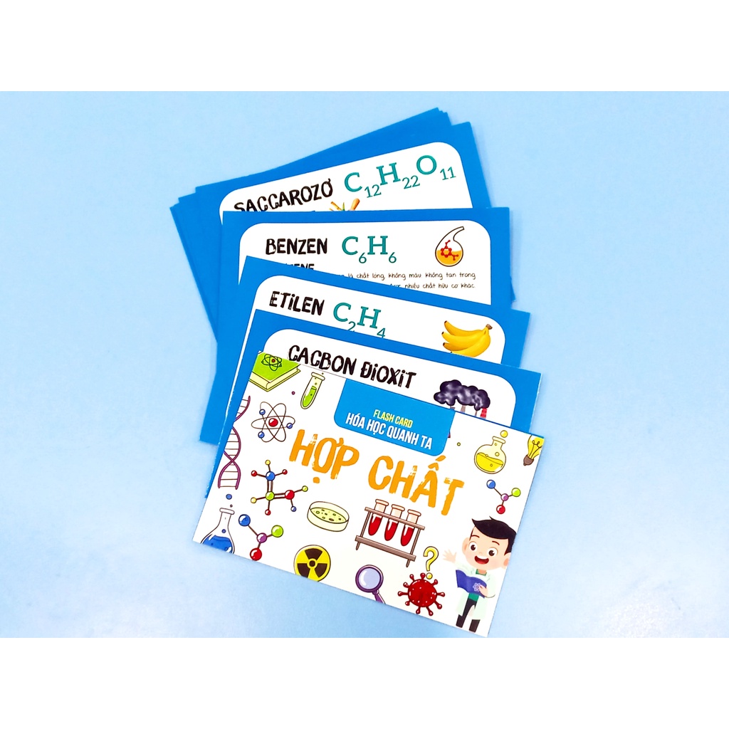 Sách : Flash Card Hóa Học - Hợp Chất - Hóa Học Quanh Ta - Học Giỏi Toán