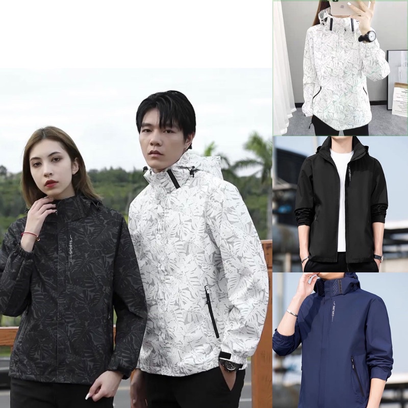 Áo khoác gió nam nữ in hoạ tiết cao cấp 3C chống nước,càn gió,chống bụi