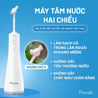 Combo tăm nước 2 chiều Flossie và Bàn chải điện cầm tay Brushie 5 chế độ