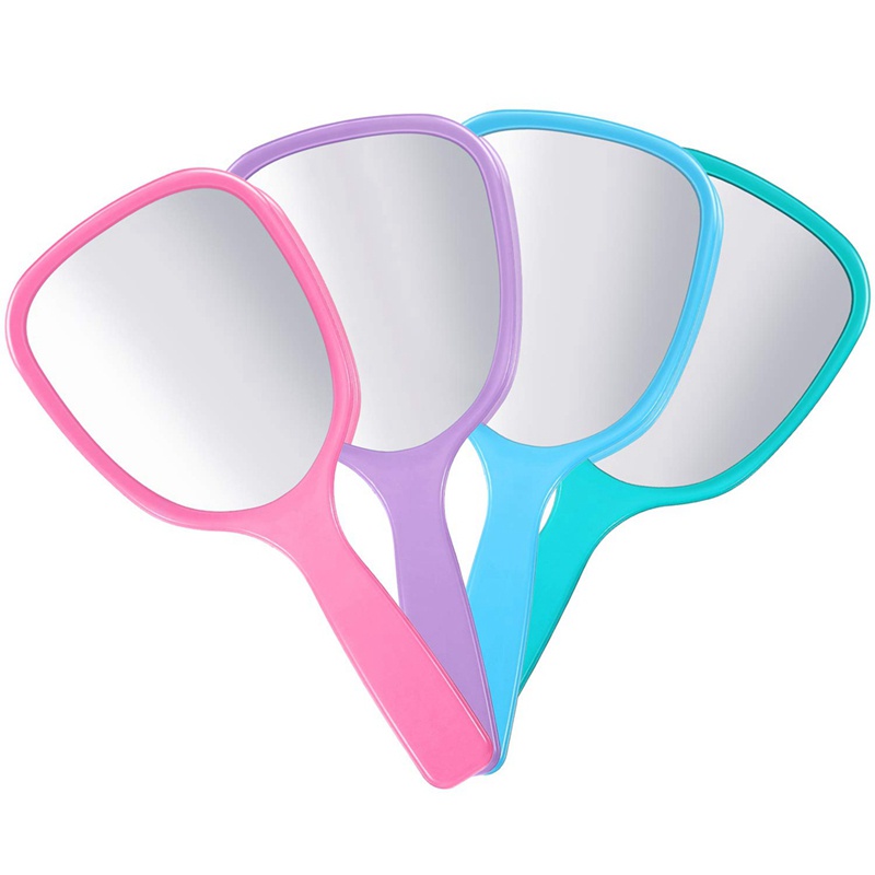 Gương Trang Điểm Cầm Tay 16 Món Có Tay Cầm Bằng Nhựa Tiện Lợi Dành Cho Đi Du Lịch