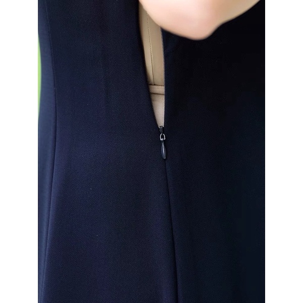 Đầm trung niên cổ vest thiết kế cao cấp 2023