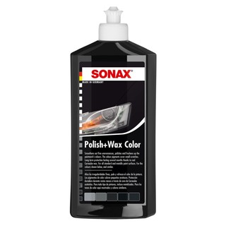 (XE) Đánh bóng, xoá xước nhẹ, bảo vệ sơn xám, đen Sonax Polish Wax Color Black