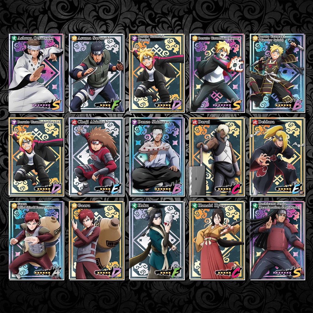Thẻ Bài nhân vật Naruto x Boruto - 6.3 x 9cm