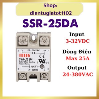 Relay SSR-25DA, rơ le fotek, Fotek SSR-25DA, relay bán dẫn