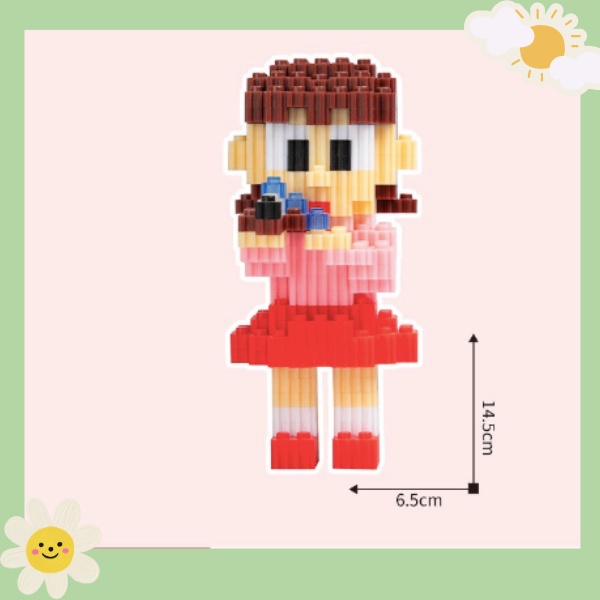 Lắp ráp ghép hình mini Doreamon nhân vật truyện đồ chơi lắp ráp xếp hình 3d