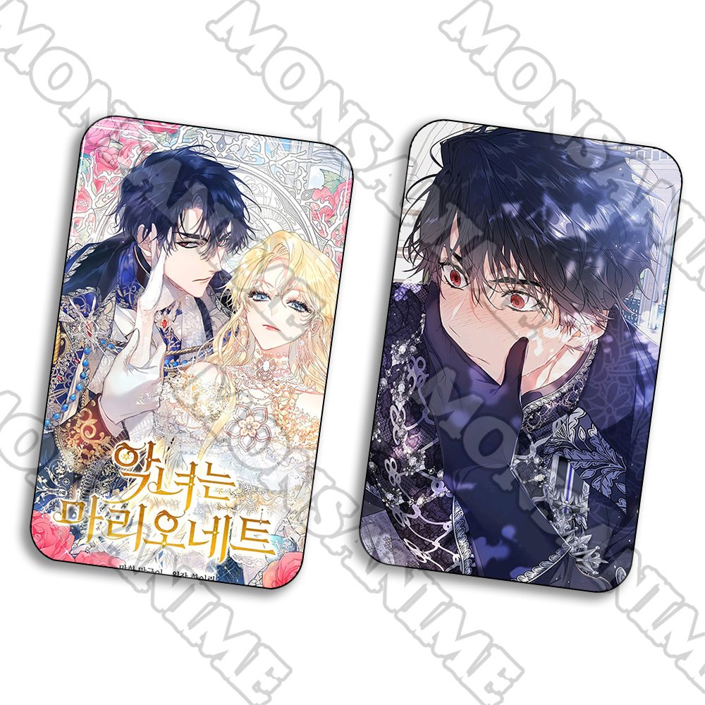 Ảnh card bo góc in hình ÁC NỮ LÀ CON RỐI ver ÔM manhwa thẻ bo viền 5*8cm anime chibi sưu tầm