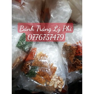 Bánh tráng trộn 12 vị, khô bò, khô gà, khô mực, tôm khô, tỏi phi, chà bông, sate, đậu phộng, sốt