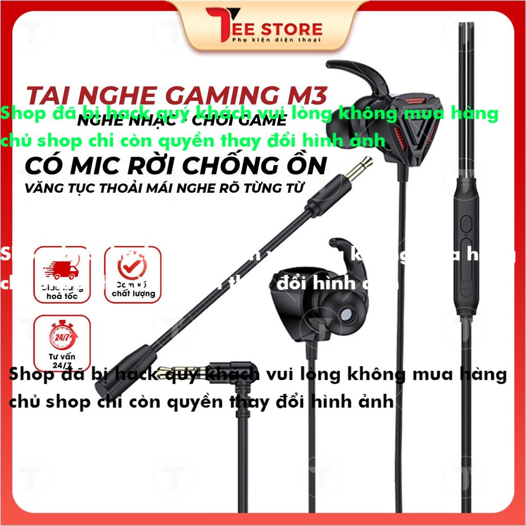 Tai nghe game, tai nghe chơi game, tai nghe có dây gaming GM3 - TNGM3