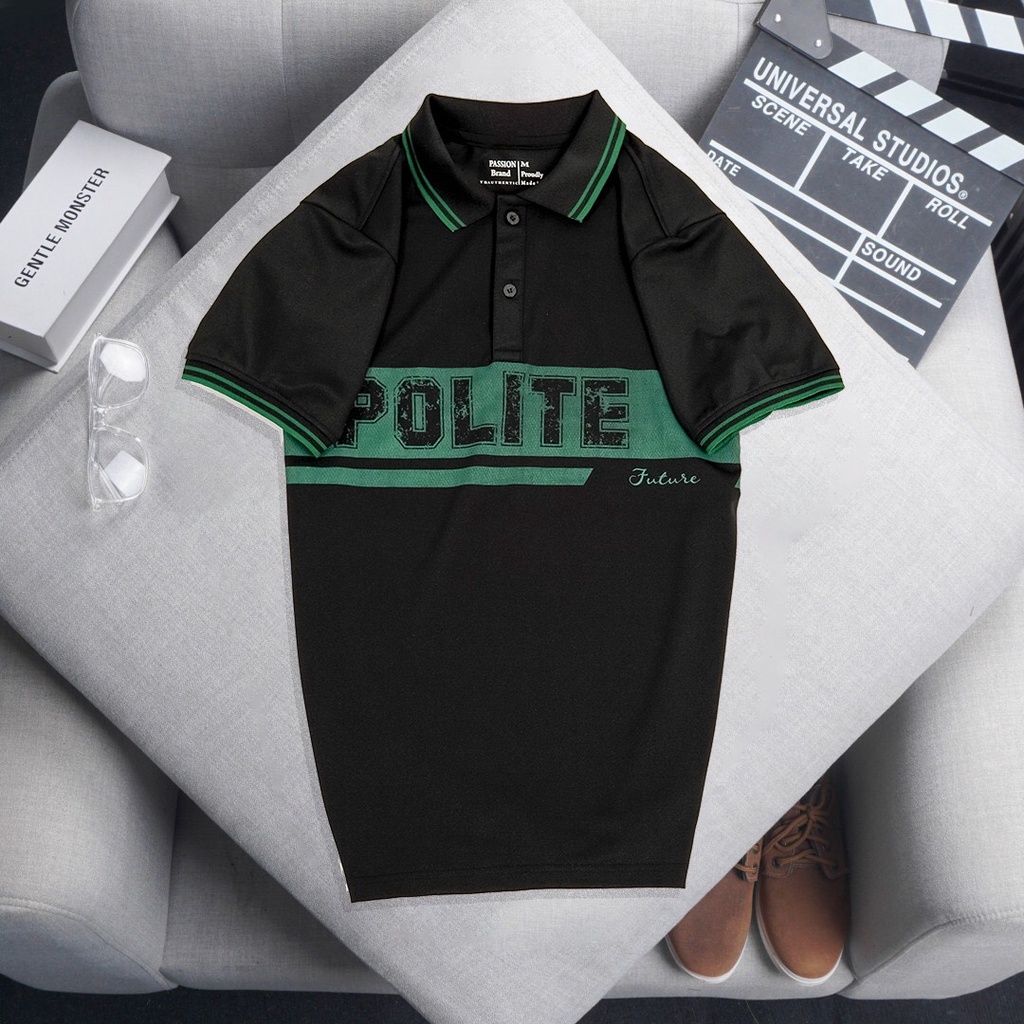 Áo thun nam POLO trơn vải cá sấu cao cấp ngắn tay - POLO POLITE FUTURE