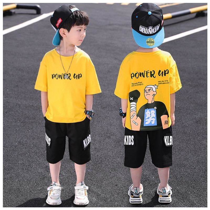 CATIMINI Bộ Quần Áo Mùa Hè Tay Cộc Phong Cách Hàn Quốc Kiểu Mới Cho Trẻ Em