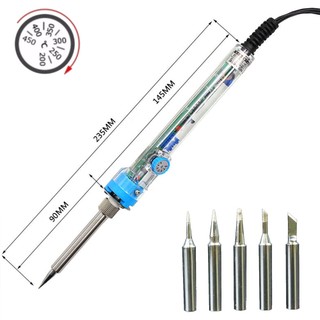 Mỏ hàn chì điều chỉnh nhiệt độ No.907 60W sửa chữa điện tử VÀ đầu hàn thêm tùy chọn mua