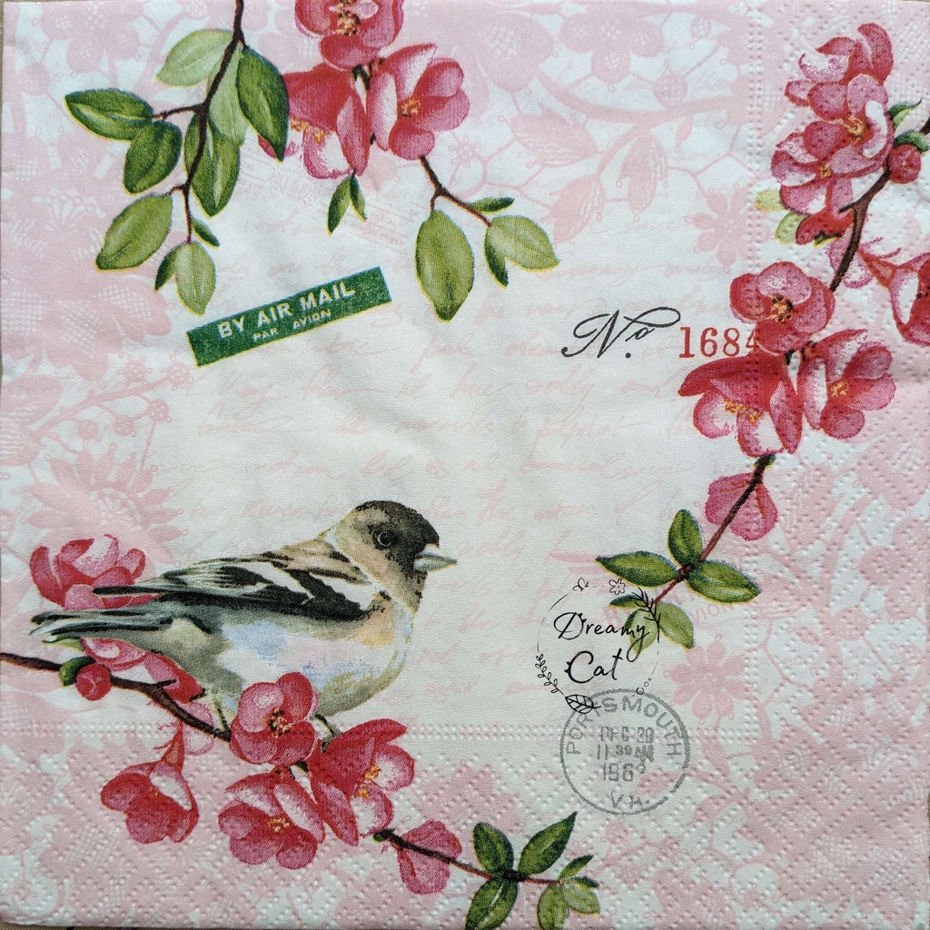 Khăn giấy in hình trang trí - Decoupage napkin - NAP-33-200