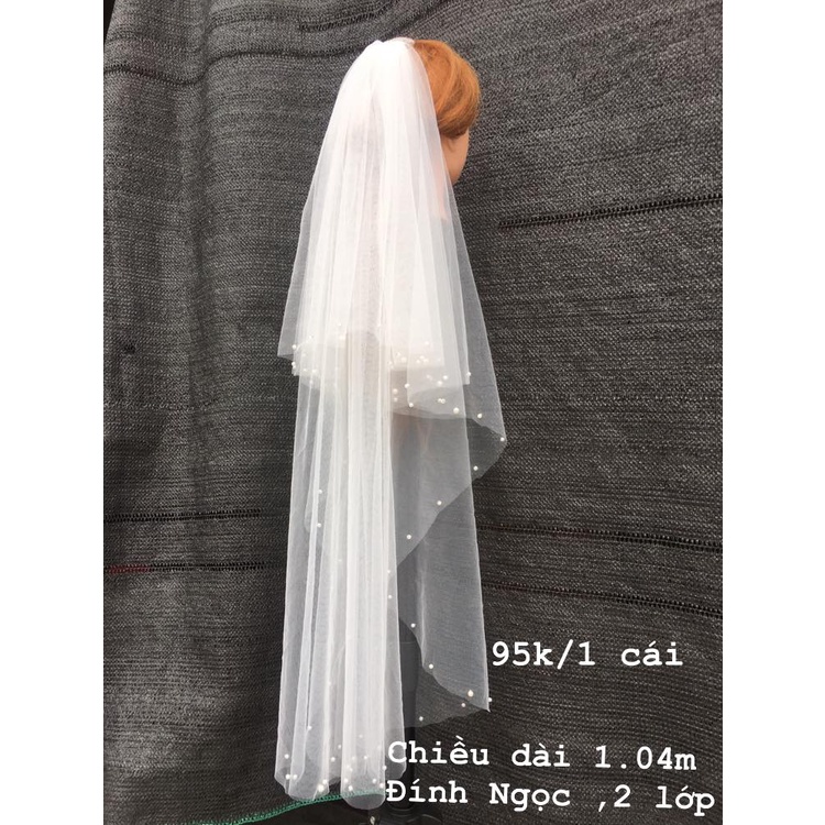 Lúp von cô dâu, lúp 2 lớp dài hơn 1m đính ngọc