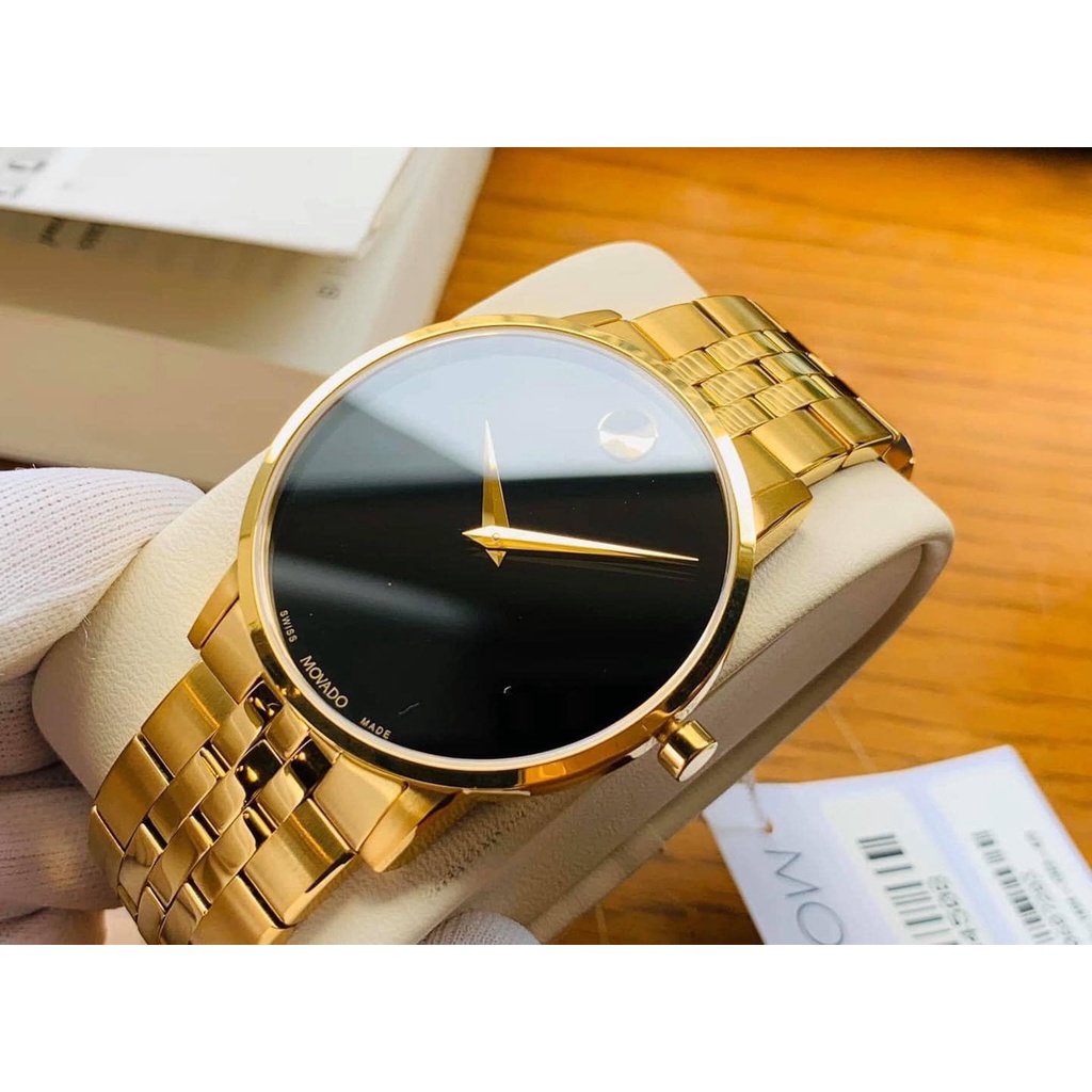 Đồng hồ nam chính hãng Movado Museum Classic 0607203- Máy quartz pin Thụy Sĩ - Kính Sapphire