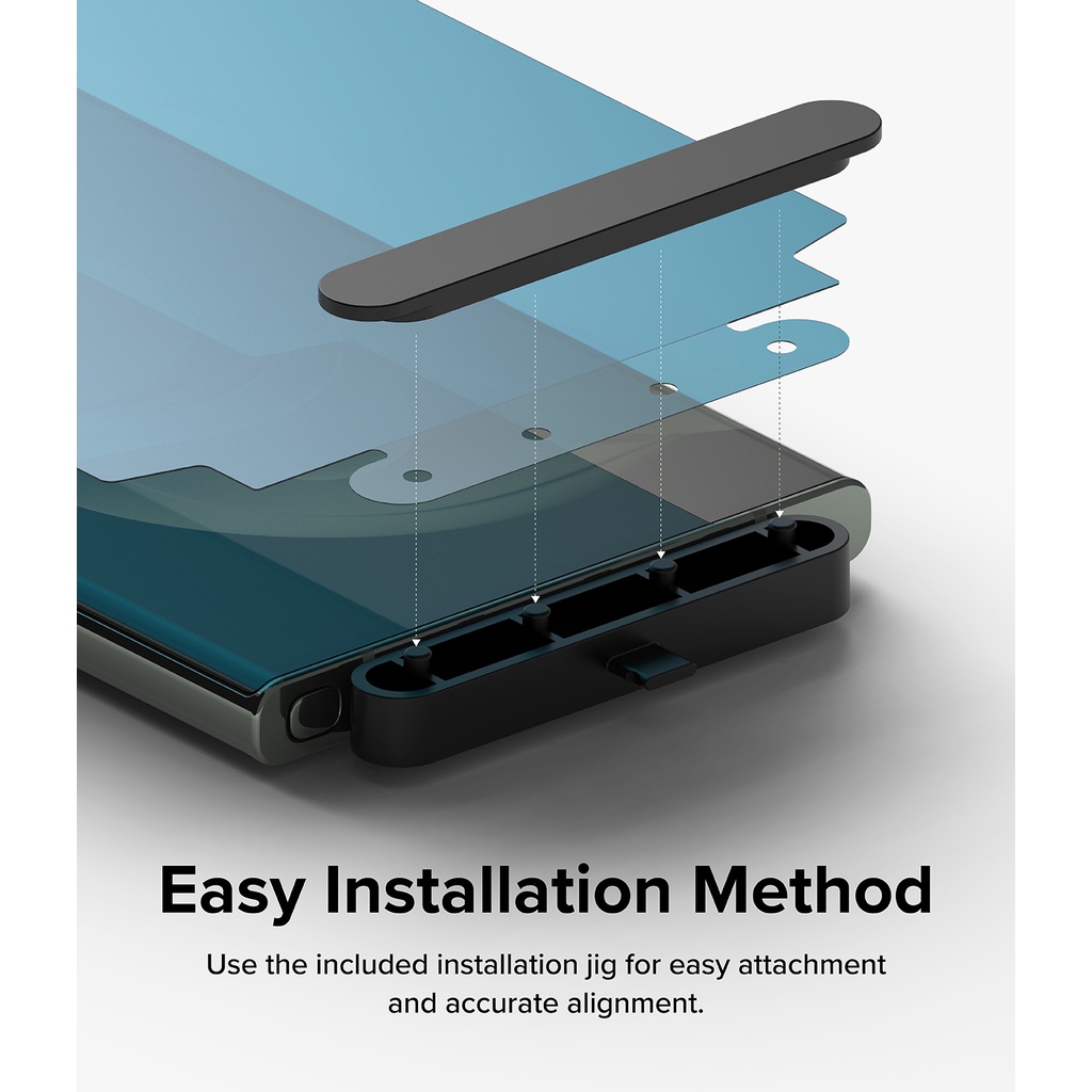 Miếng dán bảo vệ màn hình Ringke Dual Easy Wing chống xước HD dễ sử dụng cho Galaxy S23 Ultra