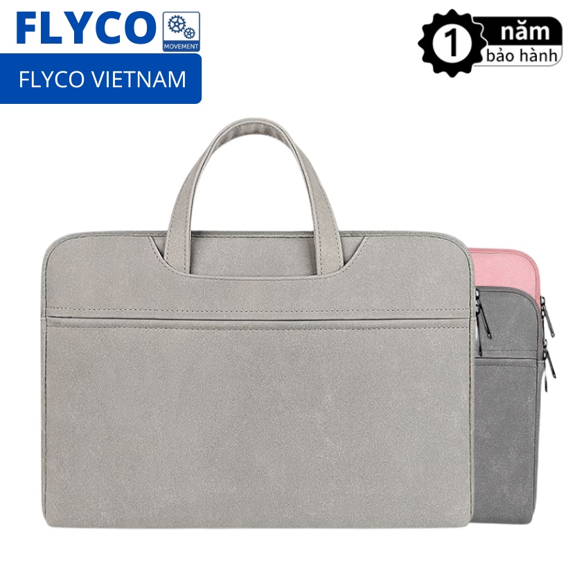 Túi chống sốc đựng Laptop / Macbook chống nước, xước Cao Cấp 13 3 14 15 6 inch Flyco ST06 da máy tính Cặp balo nam nữ